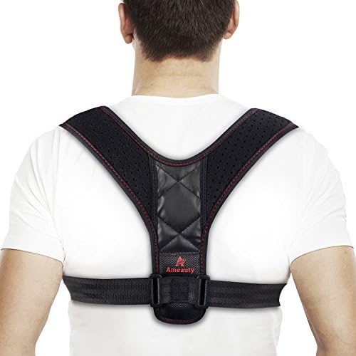 Ameauty Posture Corrector, 44"- 37" Shoulder Support Brace for Women and Men- Adjustable Figure and Shoulder Compression Back Support- Light Breathable Comfortable and Pain Relief …