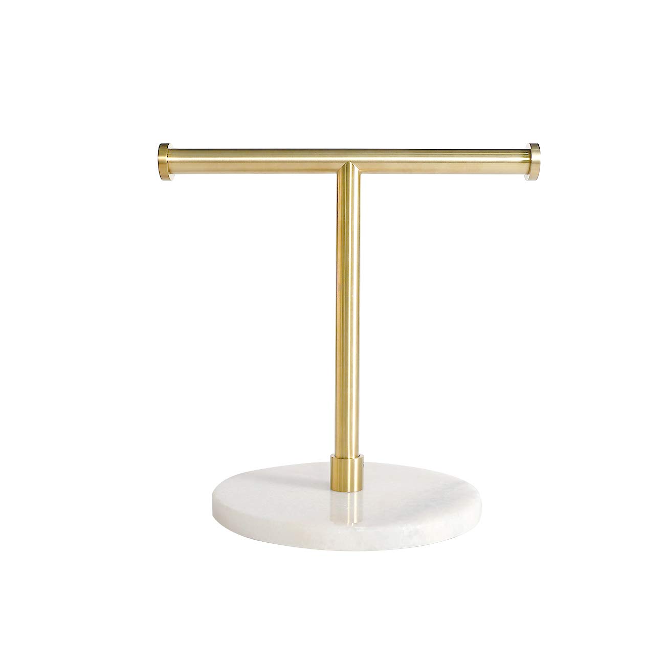 Kes Towel Rack With Marble Round Base T Shape Hand Towel Holder Stand Sus304 Stainless Steel Standing Tree Rack For Bathroom Vanity Countertop Brushed Finish Bth205s2 2 Home Improvement Cjp Org In