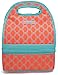 MIER Dual Compartment Insulated Lunch Box Bag Reusable Cooler Bag for Women, Girls(Orange)