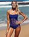 LookbookStore Women's Blue Crochet Lace Halter Straps Swimsuits Swim Bathing Suit US 4
