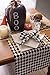 DII Halloween Tabletop, Harlequin Collection, Table Runner, 14x72, Black and Cream