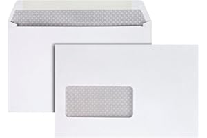 Quality Park Envelopes, 5-3/4 x 9 Inch Window Booklet, Security Tinted, 24 lb White Wove, Gummed Flap, 25 Pack - Ideal for Ta