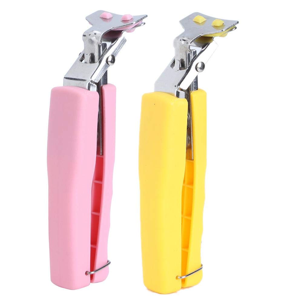 2Pcs Anti-Hot Clip Multifunction Stainless Steel Dish Clamp Bowl Clip Anti Hot Tong Pot Pan Grippers Kitchen Tool(Pink)