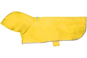 RC Pet Products Packable Dog Rain Poncho, Sunshine, Medium