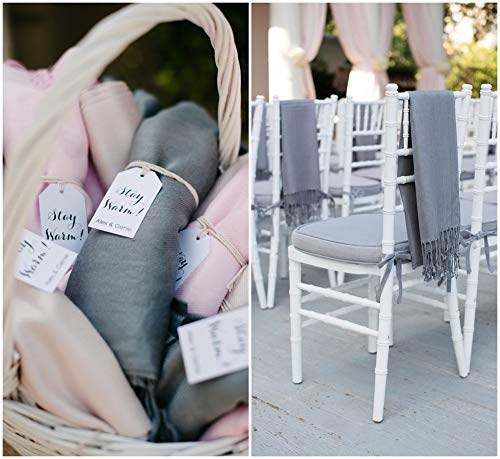 Solid Grey Pashmina Shawls and Wraps Cashmere Feel Extremly Soft Blanket Scarf Large 78\