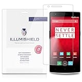 iLLumiShield - OnePlus One Screen Protector Japanese Ultra Clear HD Film with Anti-Bubble and Anti-Fingerprint - High Quality (Invisible) LCD Shield - Lifetime Replacement Warranty - [3-Pack] OEM / Retail Packaging