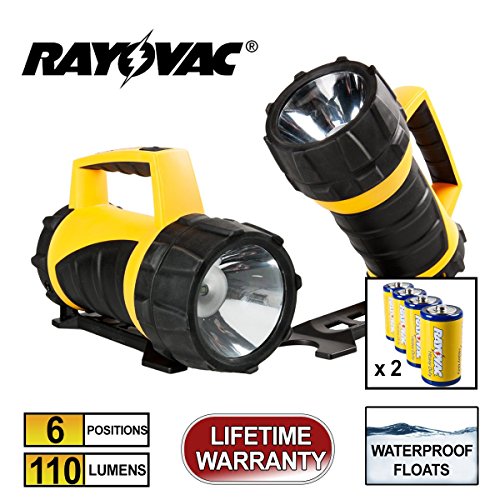 2 Rayovac Professional Industrial LED Flashlight Lantern Waterproof 110
