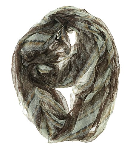 Collection XIIX Ancient Aztec Infinity Loop Wrap Scarf (One Size, Stone)