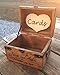Engraved Wooden Card and Memory Chest - Rustic Wedding Card Chest - Personalized Gift - Rustic Wedding Decor - Wedding Card Holder - Personalized Card Box