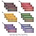 Selizo 18 Pcs 6 Colors Zipper Mesh Pouch for Cosmetic Makeup Office Supplies and Travel Accessories