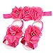 Roewell® 4 Sets of Baby's Headbands/Hair Bows and Barefoot Flower Feet Accessories (set3)