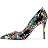 Women's Stiletto High Heels Pumps for Women-4IN Pointed Toe Classic Pumps for Dress Party Wedding Evening Date Night Sexy Slip-On Shoes