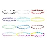 FENICAL Choker Necklace Stretch Gothic Tattoo Henna Elastic Choker Necklace Set 12-Pack