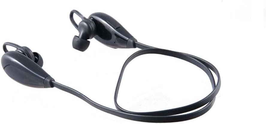 Geeko AUD012B Mini Wireless Sports Headset - Bluetooth Enabled, Remote Controlled - Sweatproof - Black