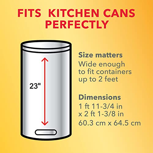 Glad ForceFlex MaxStrength XLarge Kitchen Drawstring Trash Bags, 20