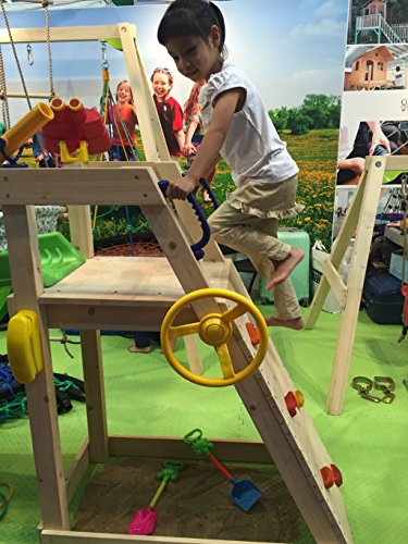 image for Ymeibe 10 inch Kids Grab Handles with Hand Grips Solid Playset Safety 
