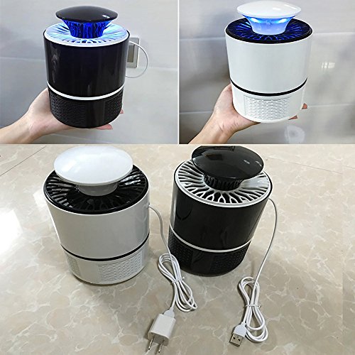BBTshop Robot Mosquito Killer Lamp - Household Mute Non-Radiation Physical Mosquito Repellent Lamp -Safe Low Noise (Black)
