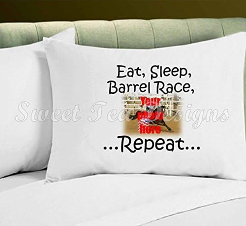 Barrel racing pillowcase, great gift for barrel racer