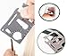 Survival Credit Card Multitool by Tuncily (Silver) - 11 in 1 Wallet Multipurpose Tool, Bottle Opener, Everyday Utility Tactical Multi Tool | Surprise Gift for All Occasions