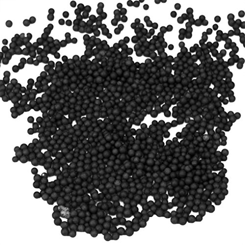 Dacawin(TM) Lots Assorted Colors Crafts Polystyrene Styrofoam Filler Foam Mini Beads Balls (Black)