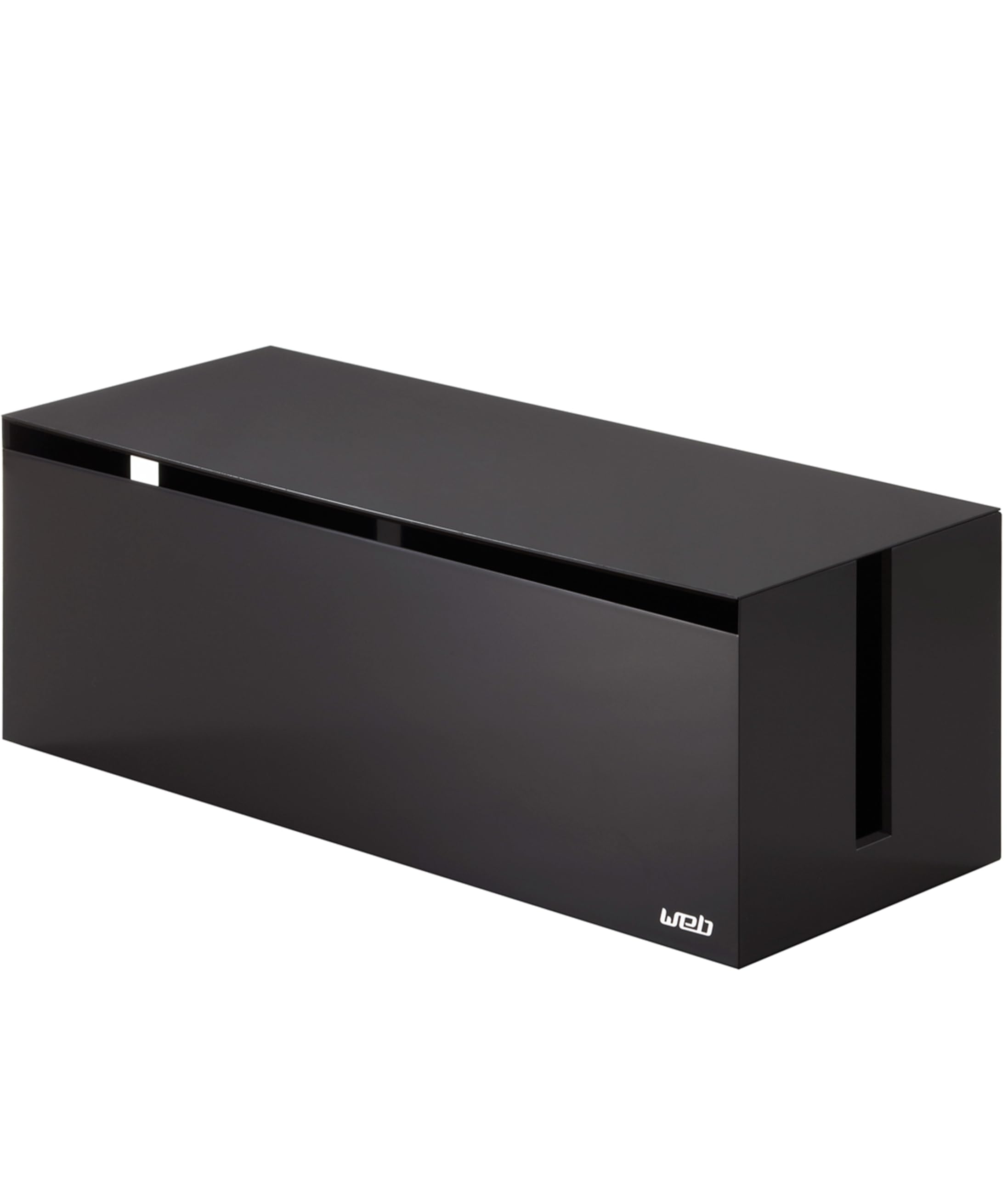 山崎実業(Yamazaki) ケーブルボックス ウェブ L ブラウン 約W40×D15.5×H1...