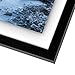 Americanflat 11x11 Floating Frame in Black with Polished Glass and Hanging Hardware Included - Also Use 8x10 or 5x7 Photos for Floating Effect - Horizontal and Vertical Formats for Wall