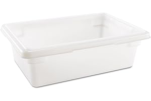 Rubbermaid Commercial Products Food Storage Box, 3.5 Gallon Capacity, White, for Restaurant/Kitchen/Cafeteria