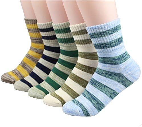 Fashion Kids Boys Colorful Novelty Fashion Cotton Crew Socks 5 Pairs