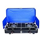 Stansport 2 Burner Propane Camp Stove, 20, 000 B.T.U.'S - Blue