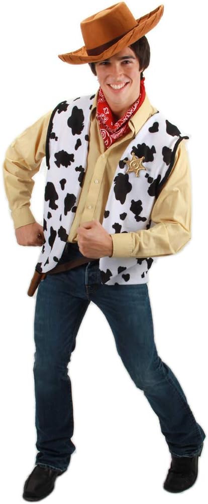elope Disney Pixar Toy Story Woody Cowboy Adult Costume Hat Brown: Toys & Games