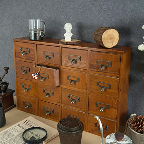 PACKGILO 16 Drawers Apothecary with Drawers Tabletop Apothecary