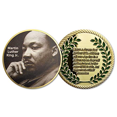 US Challenge Coin Martin Luther King Jr I Have A Dearm Colorized Art Coin.