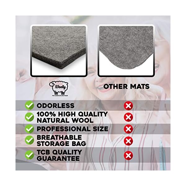 Wool Pressing Mat 36″ X 18″ XL 100 Natural Wool Ironing Mat for Quilting Ironing Station