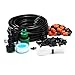 AGSIVO Patio Spray Misters Watering System Kits Accessories for Outdoor Garden Greenhouse Nozzles Misting Cooling with 49.2ft， 4/7 Blank Distribution Tubing Hose