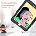 DUNNO iPad 9.7 2017/2018 case - Heavy Duty Protective Case with 360° Rotating Kickstand & Built-in Screen Protector Shockproof Design for Apple iPad 9.7 inch 2017/2018 (5th/6th Gen) (Black)