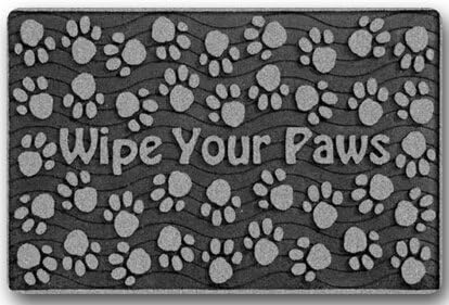 Custom It wipe your paws Rectangular Decorative non slip Doormat 15.7 by 23.6 by 3/16-Inch