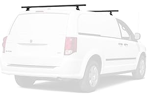 Vantech Universal Steel M1000 Ladder roof Van Rack w/ 55" Bars Black
