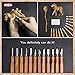 ZONMAS Wood Carving Tools Kit [Upgraded Version] Perfect for Pumpkin, Soap, Rubber and more, Best Small Wood Carving Tool Set for Kids & Beginners with Reusable Pouch, Wipe& Starter's Guide ebook