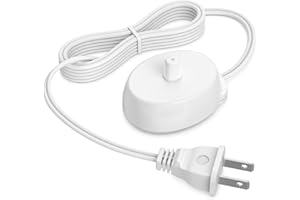 BENSN for Oral B Charger Base Replacement Braun Oral-B Toothbrush Pro 1000 3757 Pro 300 400 500 1000 2000 3000 IO Series 3 4 5 6 Portable Travel IP67 Waterproof Inductive Charging Power Cord