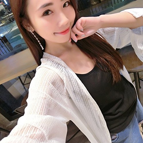 Freedi Women kimono UV Sun Protection Clothing Cover up Blouses Long Sleeve Top Cardigan Coat Jacket