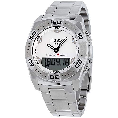 tissot racing touch white dial men's watch t0025201103100