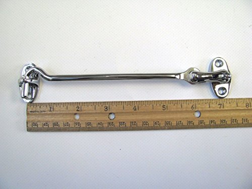 222090 Sea-Dog Line 7" Marine Boat Door Hook Chrome Brass With Swivel SURPLUS 132-4026