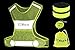 Econetik Reflective Running Vest High Visibility Adjustable Waist & Armbands Safety Gear Perfect for Cycling Jogging Dog Walking Motorcycling Hitchhiking Lightweight for Men Women & Kids