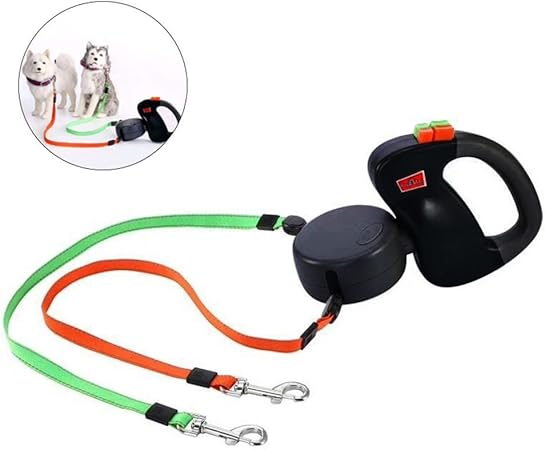 double retractable leash