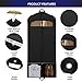 HOUSE DAY Garment Bags 2 Pack 54 inch Garment Bags for Storage Travel Nonwoven Fabric Dress Bag Suit Bag Garment Bag with 2 Large Mesh Pockets Garment Cover Suit Covers for Closet Storage,Black