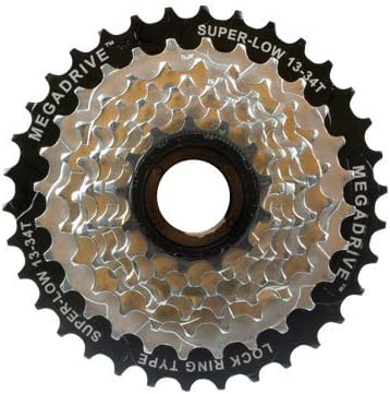 Sunrace 8-Speed Freewheel 13-34 by SunRace, silver, black