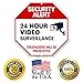 Video Surveillance Sign, Surveillance Sign, 12x12 Inches, Rust Free .040 Aluminum, Fade Resistant, Made in USA