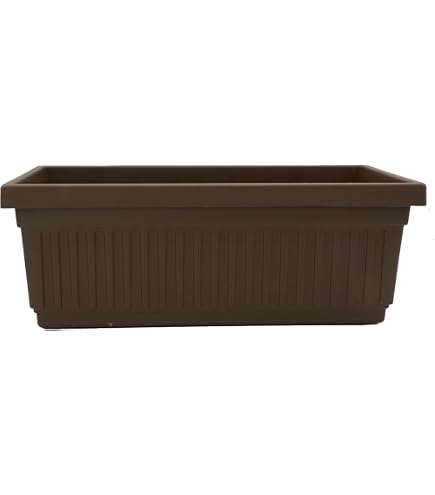 HC Companies 18 Inch Venetian Rectangular Window Planter - Lightweight Indoor Outdoor Flower Box