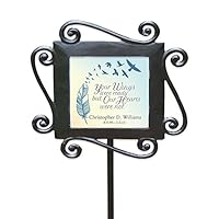 GiftsForYouNow Wrought Iron Personalized Memorial Garden Stake, 28" by 8.5"