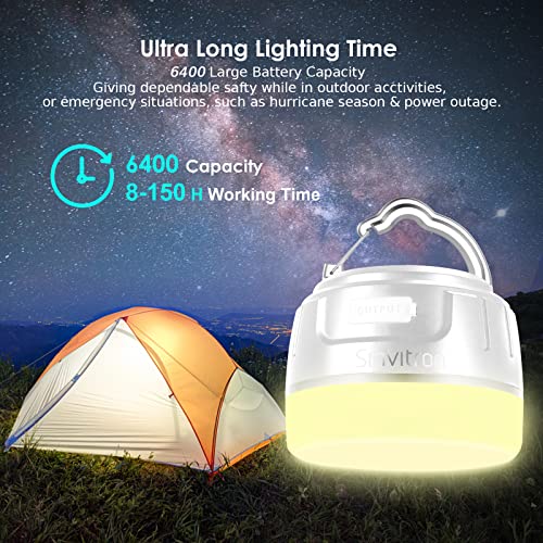 Sinvitron LED Camping Lantern Rechargeable,Camping Tent Lights with